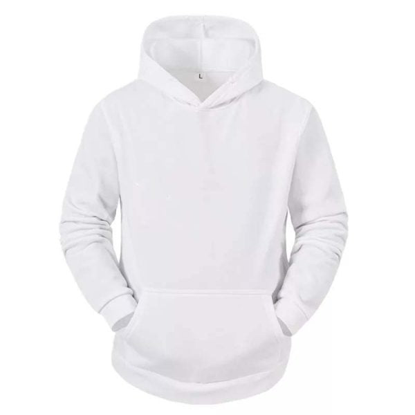 Men Hoodie Long Sleeve Solid Color