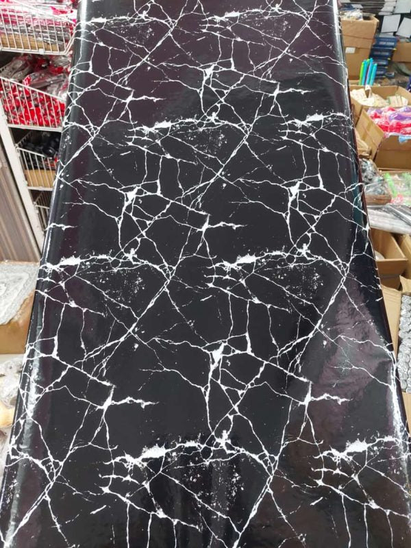 Black Marble Sheet Sticker For Wall